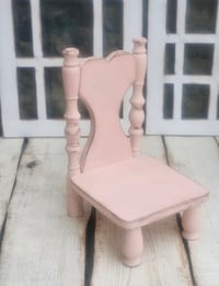 Wooden chair pink