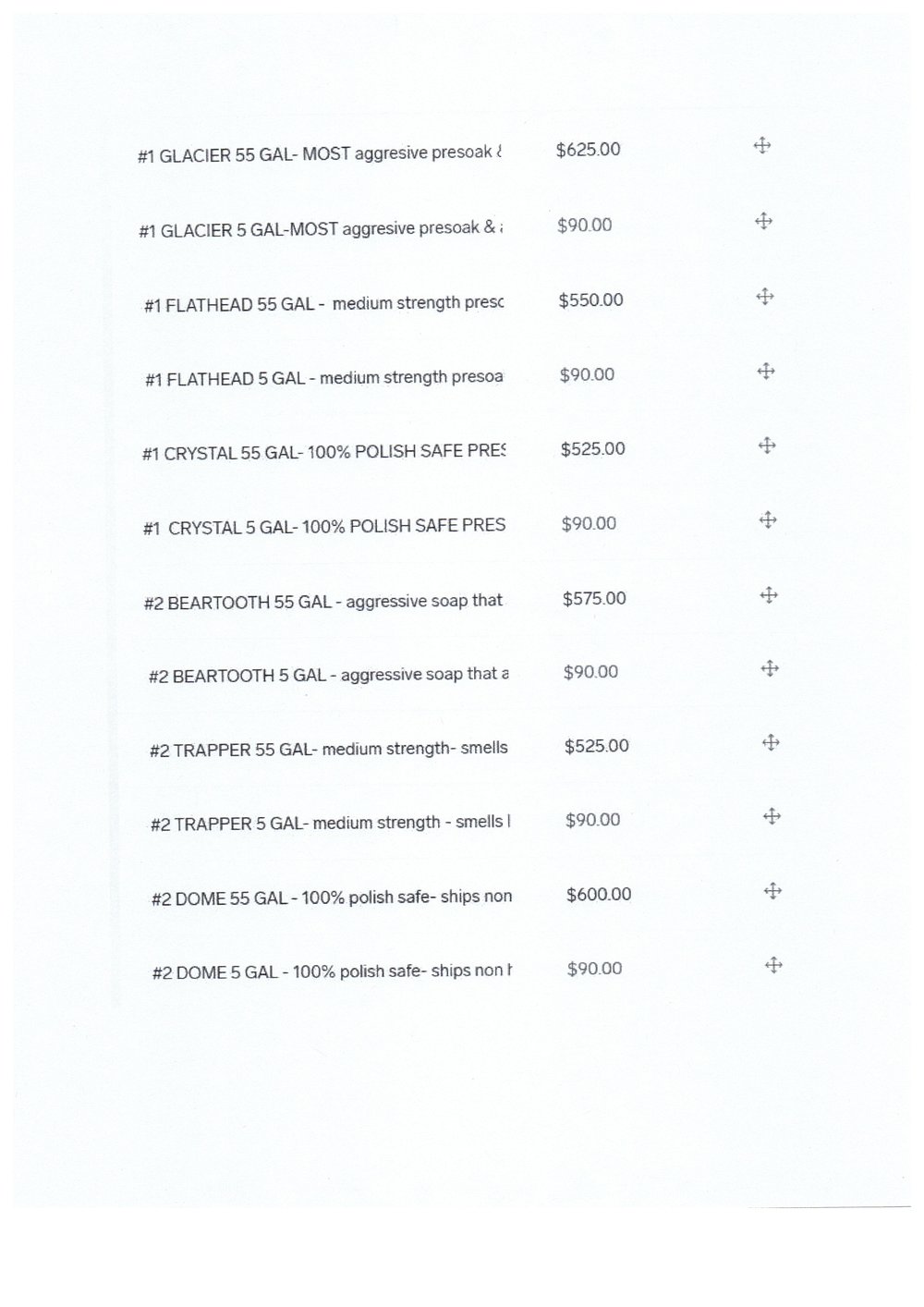 Image of To Order Soaps Today (from our distributors) Please go to TRUCKCHEM.COM