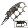 Bone crushing brass knuckle dragon spike 4 inch blade knife this knife is made of 100% quality  