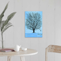 Oak Tree in Winter Canvas Print