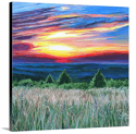Sunset On The Ridge Canvas Print