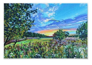 Image of Sunrise In The Valley Print