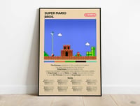 Image 2 of Super Mario Bros - NES Retro Game Poster