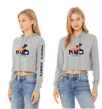 NV'D Island Women's Grey Crop Hoodie