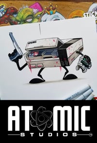 ATOMIC NES ORIGINAL ART SIGNED