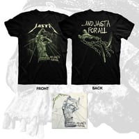 Image 1 of AND JASTA FOR ALL T-SHIRT + LP BUNDLE - GREEN SWIRL - SIGNED BY JAMEY JASTA