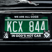 WE ARE ALL DOGS PLATE FRAME