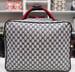 Image of Vtg. Gucci Blue Monogram Travel Bag 