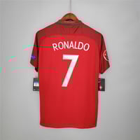 Image 3 of Portugal Retro 2016 Euros Winner Home Jersey