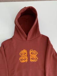 Image 3 of "Eyes" Logo Hoodie [Awkward Orange]