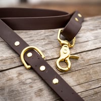 Image 1 of Classic Leash - Solid Brass Hardware