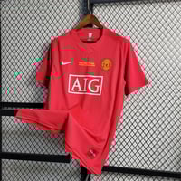 Image 9 of Manchester United Retro 07/08 Home Jersey