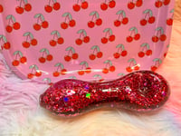 Image 12 of  420 Cherry Blossom Rolling Tray And Glitter Glass Pipe  Thick Glass Pipe And Rolling Tray