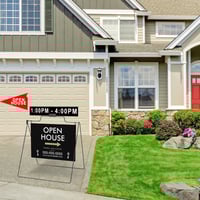 Image 3 of 24"x18" A-Frame Sign with Rider & Flag 