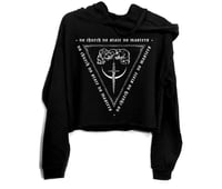 Image 1 of Sword of Damocles Crop Hoodie