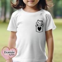 KITTY POCKET TODDLER TEE