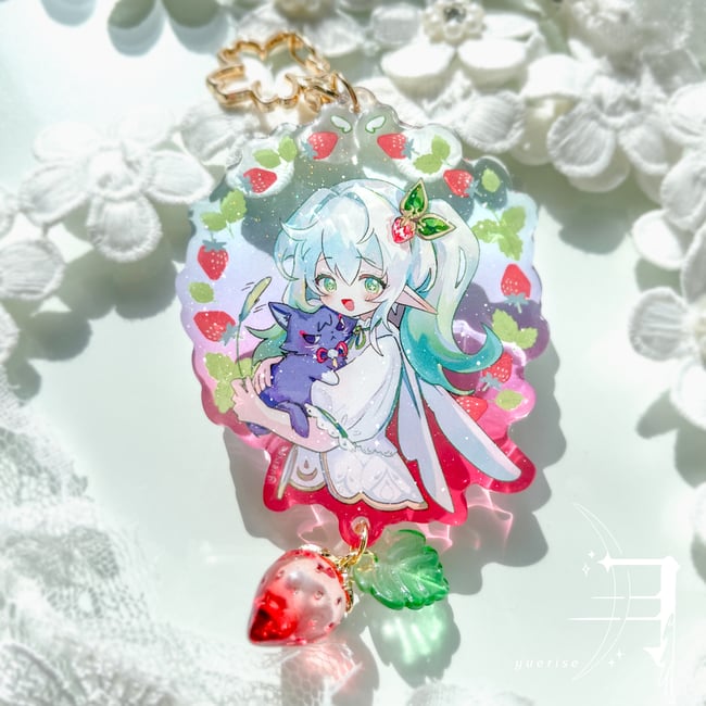 Glassy Strawberry II genshin charms