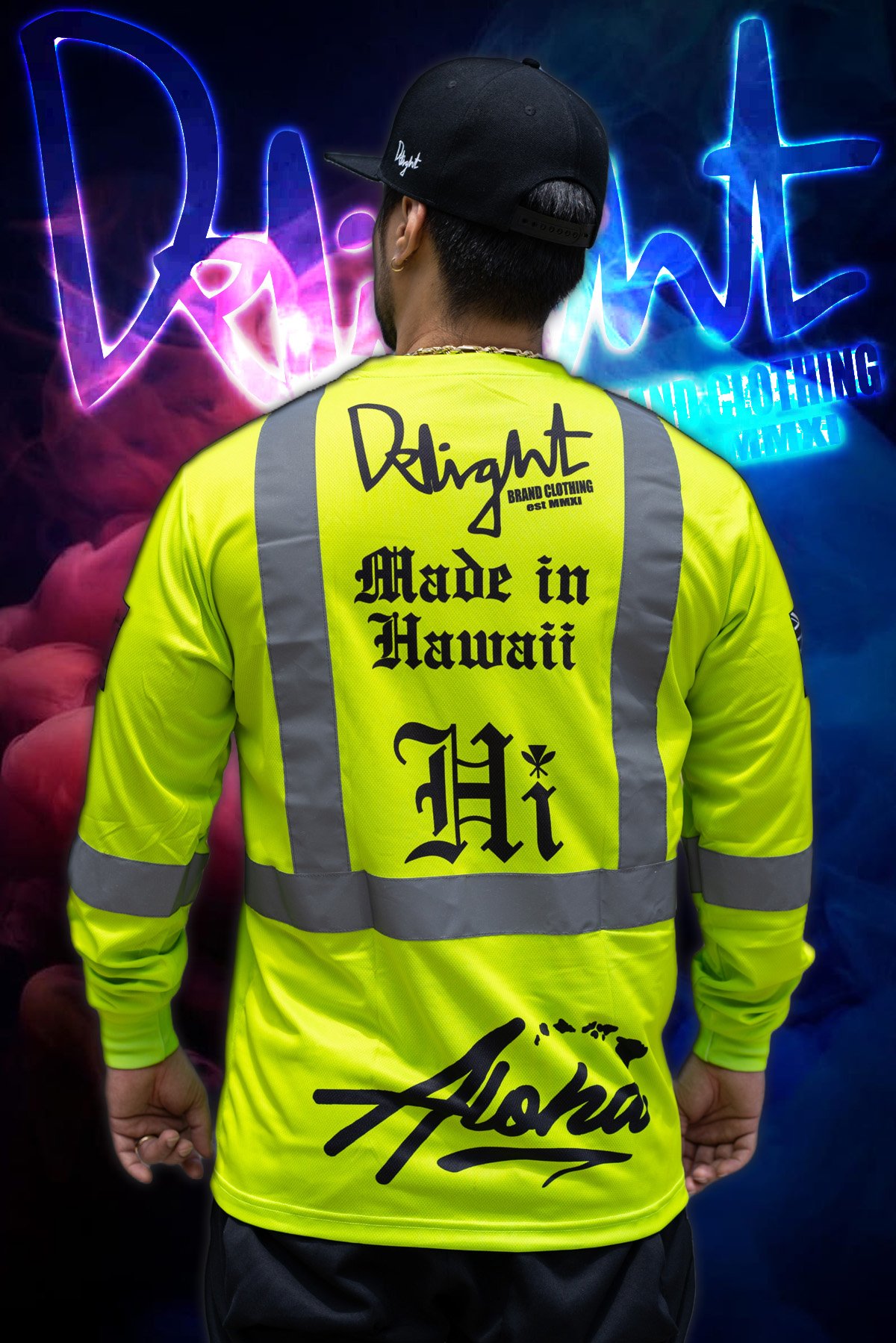 Aloha Islands - Made In Hawaii - High Viz. Long Sleeve