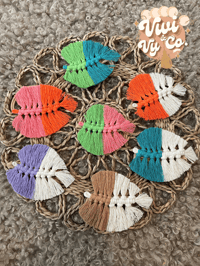 Image 1 of Macrame Boho Feather Headband
