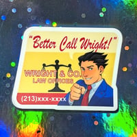 Image 1 of AA Better Call Wright! Sticker