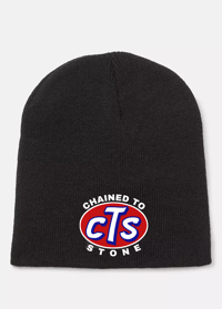 Chained to Stone custom embroidered  logo beanie