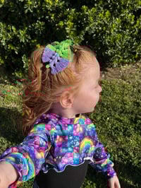 Image 1 of Macrame Boho Feather Piggies