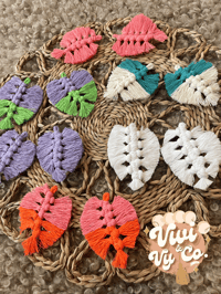 Image 6 of Macrame Boho Feather Piggies