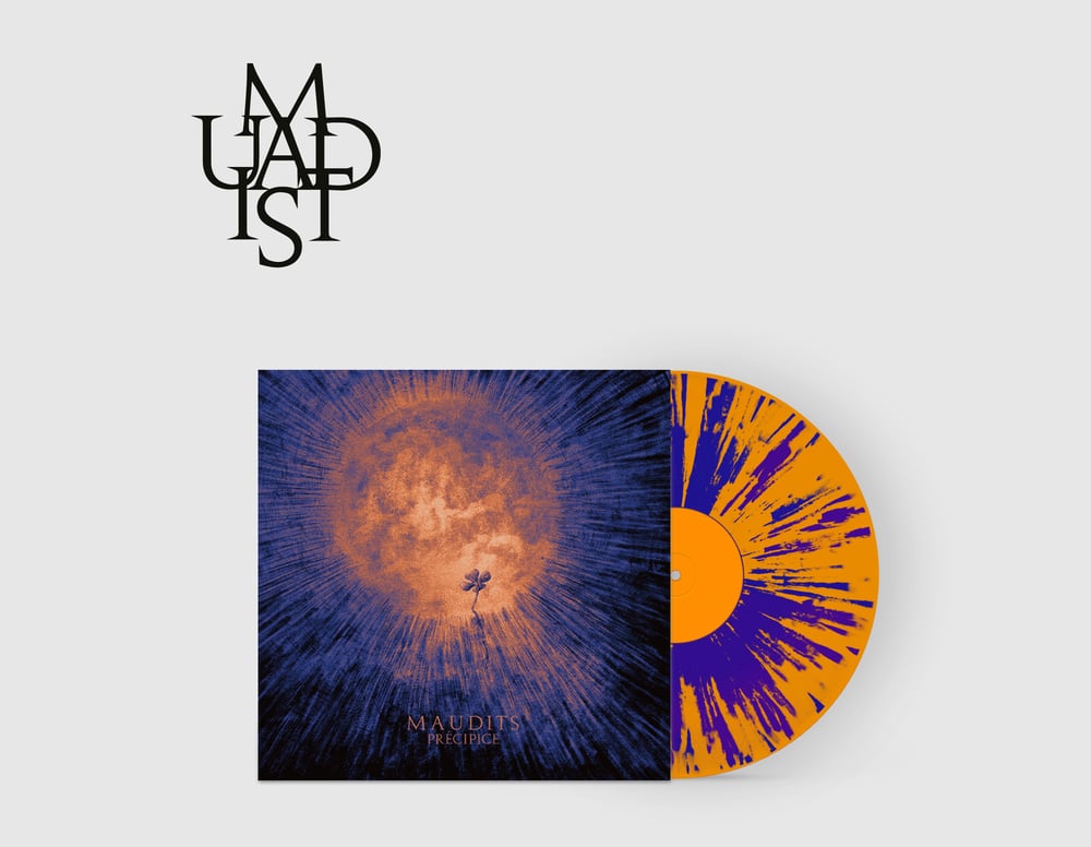 MAUDITS - PRECIPICE -Double LP gatefold. Splatter Orange + Bleu/violet. ltd 200 copies.