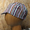 Cotton cycling cap - coloured stripes 2