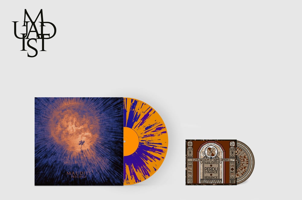 MAUDITS - PRECIPICE - Double LPS gatefold splatter orange + CD digisleeve live Opera