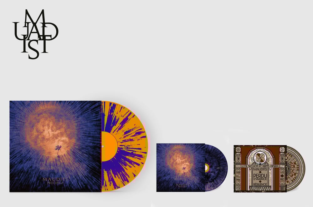 MAUDITS - PRECIPICE - FULL PACK: CD digisleeve + Double LPS gatefold + CD live Opera 