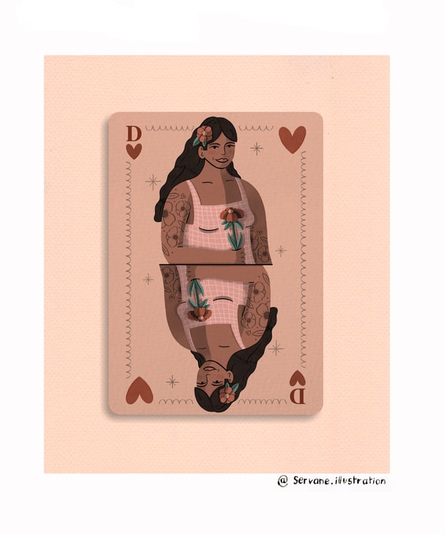 " Dames de coeur " (Trois au choix)