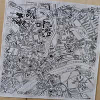 Image 1 of Newcastle Gateshead Map Hankie