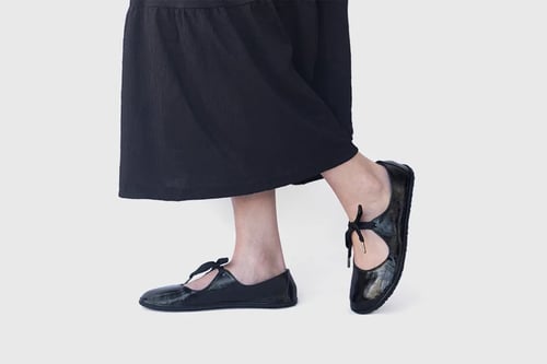 Image of Passion Ballet flats in Patent black - Ready to ship