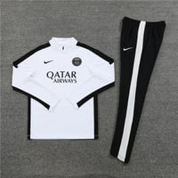 Image 3 of PSG White & Black 1/4 Zip Tracksuit 