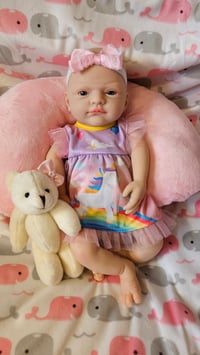 Image 2 of Micro Preemie Full Body Soft Silicone Baby Doll 12 inch/30cm Girl and boy Lifelike Reborn weighted