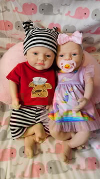 Image 1 of Micro Preemie Full Body Soft Silicone Baby Doll 12 inch/30cm Girl and boy Lifelike Reborn weighted