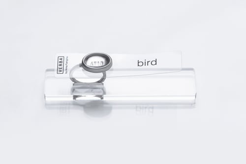 Image of "Bird" silver ring with rock crystal  · AVIS ·