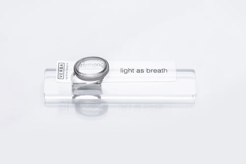 Image of "Light as breath" silver ring with topaz · ἀήσυρος ·