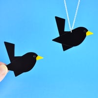 Image 1 of Blackbird Brooch or Necklace