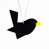 Image 3 of Blackbird Brooch or Necklace