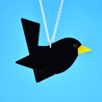 Image 5 of Blackbird Brooch or Necklace