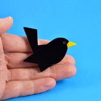 Image 4 of Blackbird Brooch or Necklace