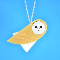 Image 3 of Owl Brooch or Necklace