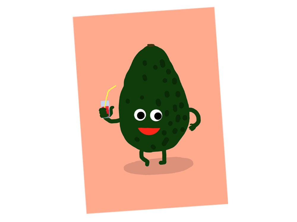 Image of POSTKARTE Avocado