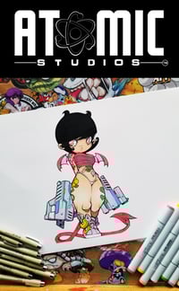 LIL GUNS #2 ORIGINAL ART SIGNED