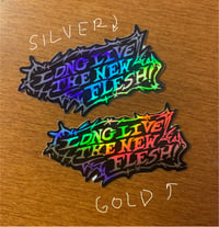 Image 3 of new flesh holographic sticker [PREORDER, read desc.]