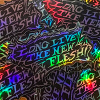 Image 1 of new flesh holographic sticker [PREORDER, read desc.]