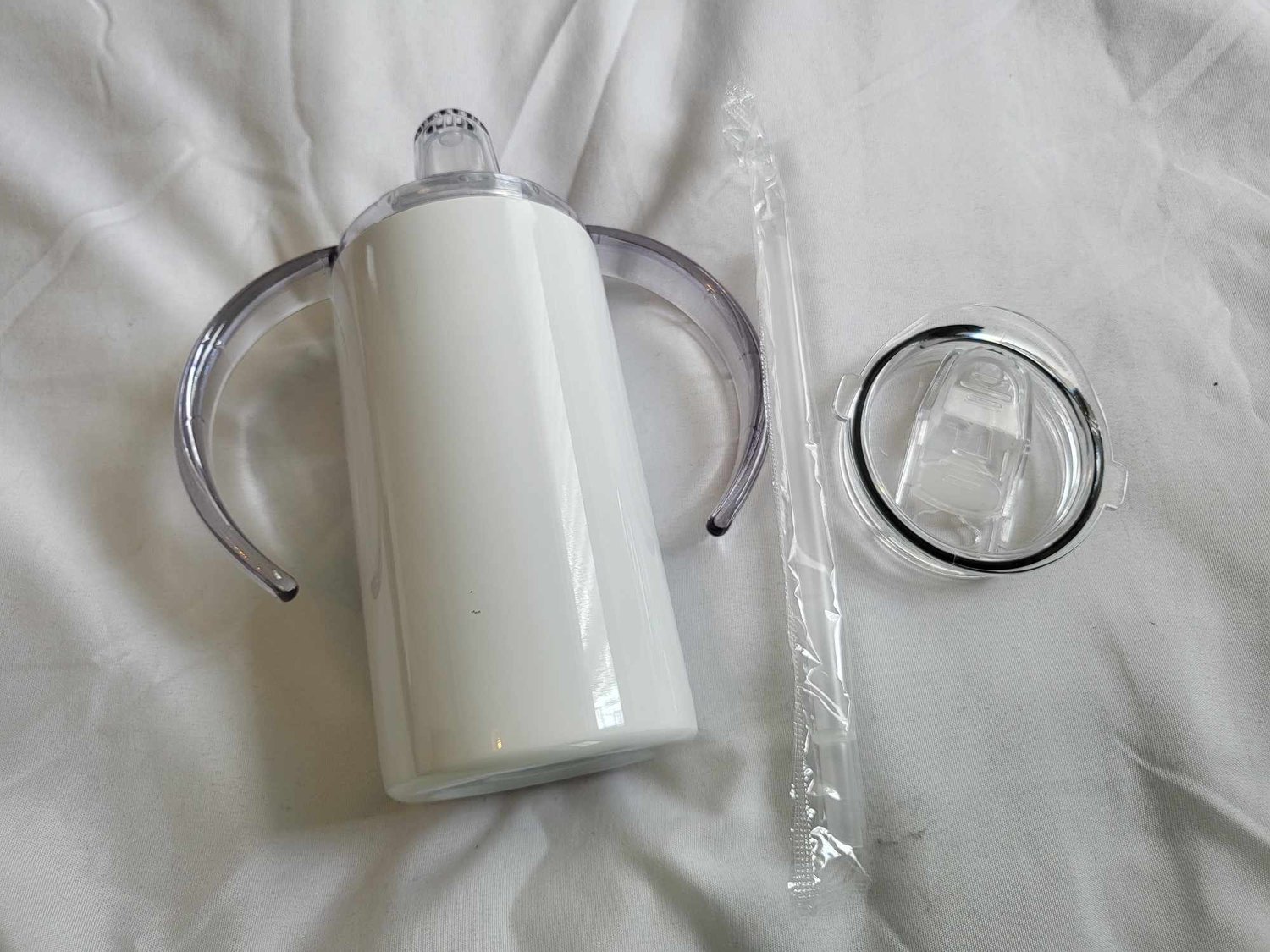 Image of custom 12oz sippy sublimation tumbler