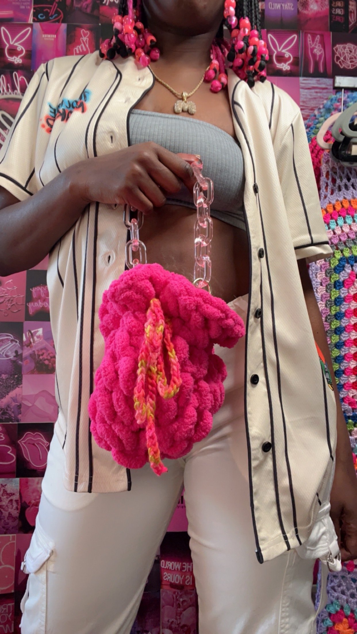 Image of Flower Bomb Bucket Bag 